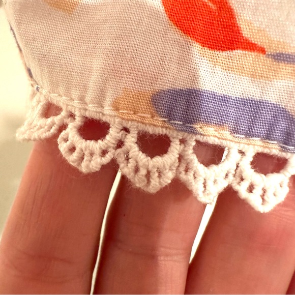 Maeve by Anthropologie Cottagecore Floral Peplum Blouse with Tassels - Picture 10 of 15